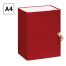 Короб архивный с завязками OfficeSpace разборный, БВ, 150мм, красный, клапан МГК