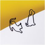 Скрепки фигурные 19мм, MESHU "Cat&Dog ", 4шт., пакет с европодвесом Скрепки фигурные 19мм, MESHU "Cat&Dog ", 4шт., пакет с европодвесом
