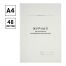 Журнал регистрации исходящих документов А4, 48л., картон хром-эрзац, на скобе, блок офсет