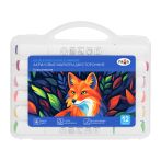 Маркеры акриловые Гамма "Классические", 12 цв., двусторонние, пластик.бокс