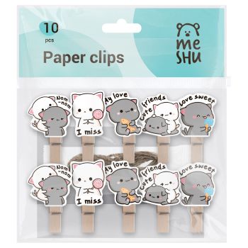 Зажимы для бумаг 7мм, MESHU 