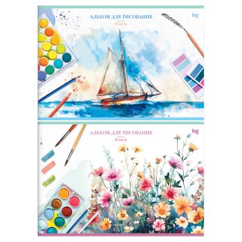 Альбом для рисования 32л., А4, на скрепке BG 