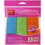 Салфетки для уборки OfficeClean "Стандарт", набор 3шт., микрофибра, 30*30см, европодвес Салфетки для уборки OfficeClean "Стандарт", набор 3шт., микрофибра, 30*30см, европодвес