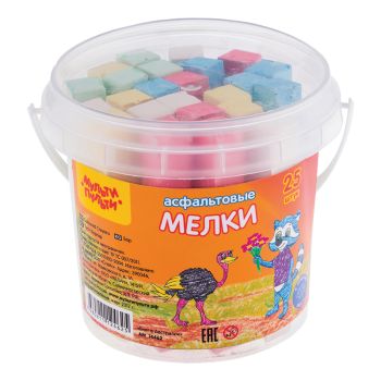 Мелки цветные для асфальта Мульти-Пульти 