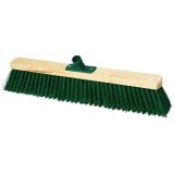 Щетка для уборки OfficeClean Профессиональная, техническая, 40см, жесткая щетина 5,5 см, деревянная, еврорезьба